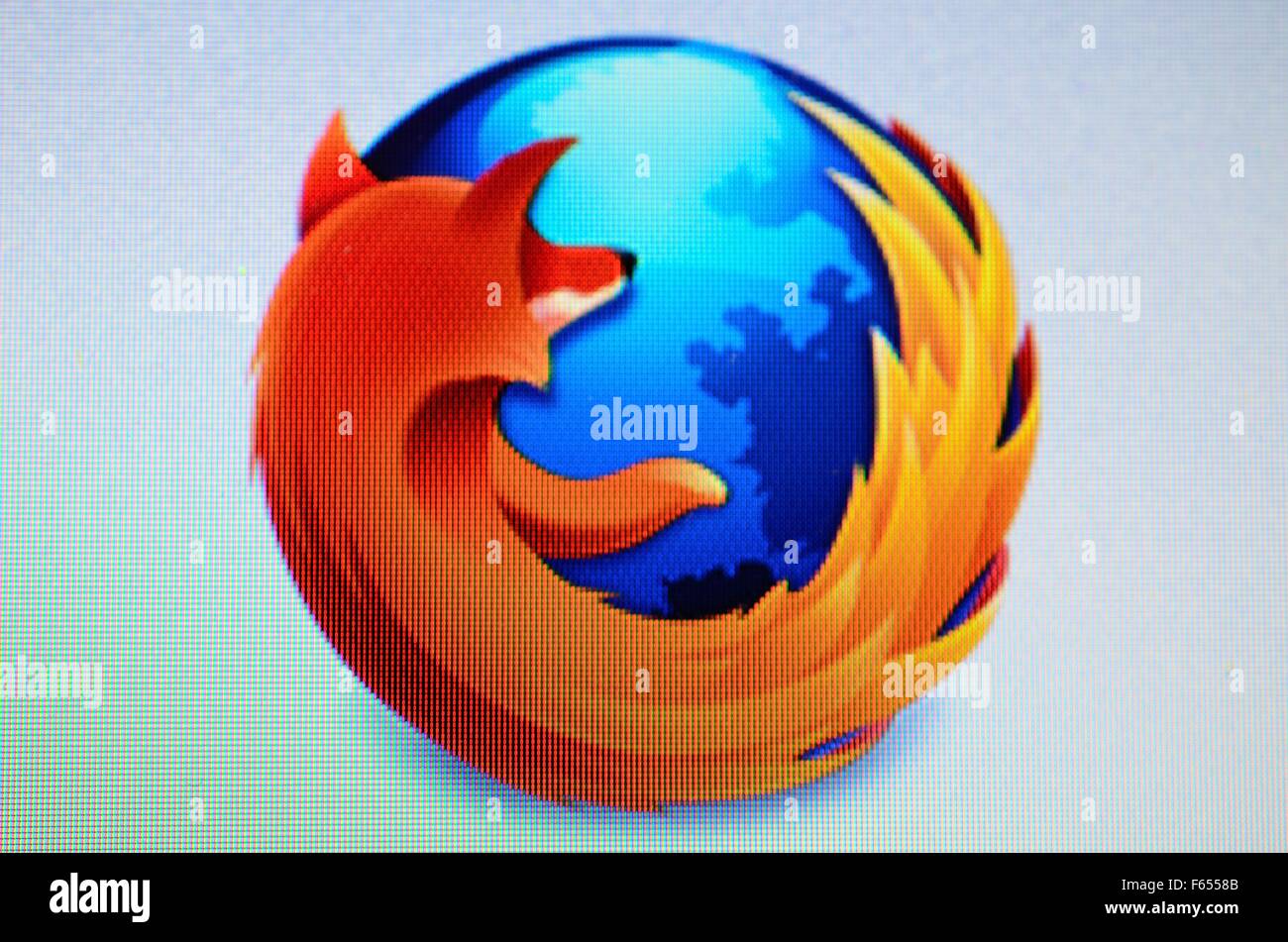 firefox web browser logo on a computer screen Stock Photo - Alamy