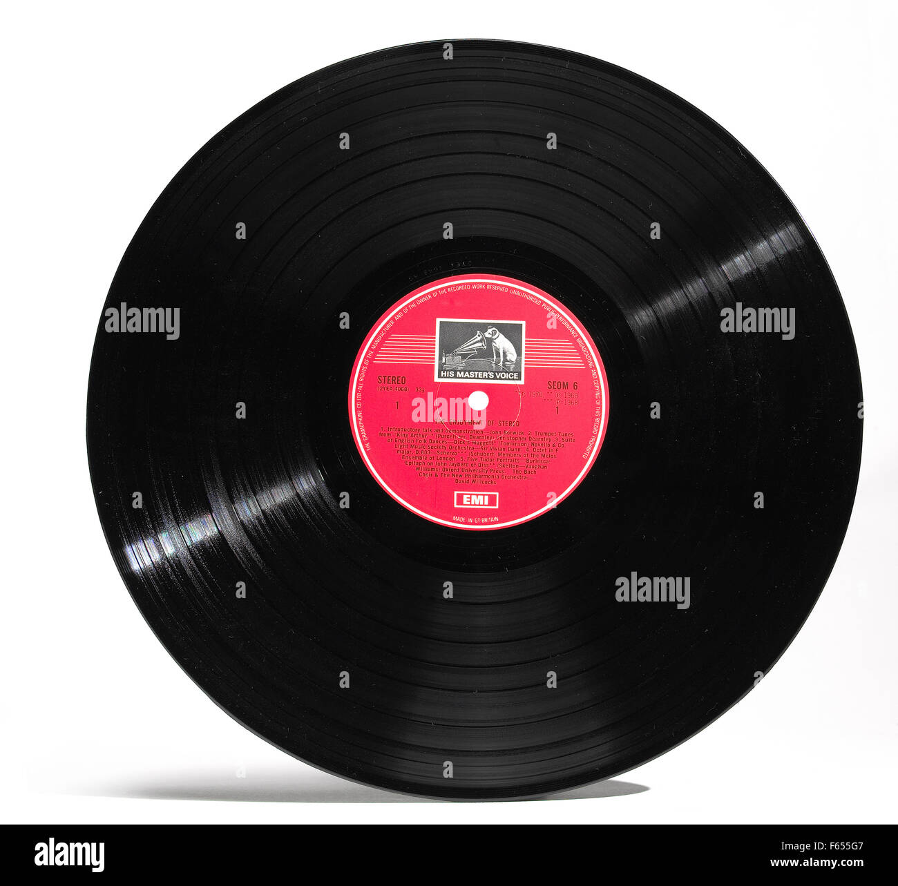 vintage vinyl and record sleeve Stock Photo - Alamy