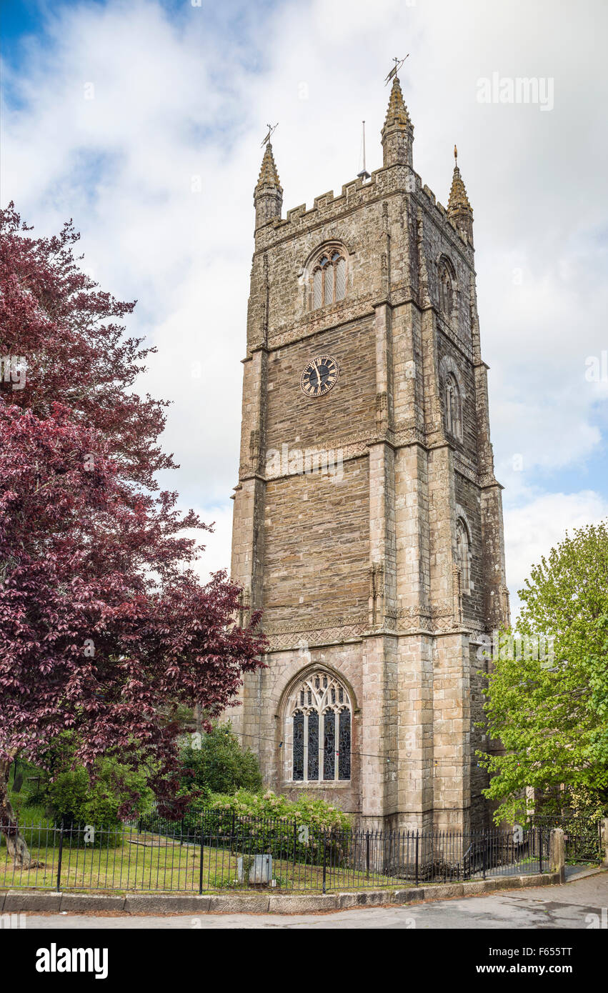 Fowey Parish Church, Cornwall, England, United Kingdom Stock Photo