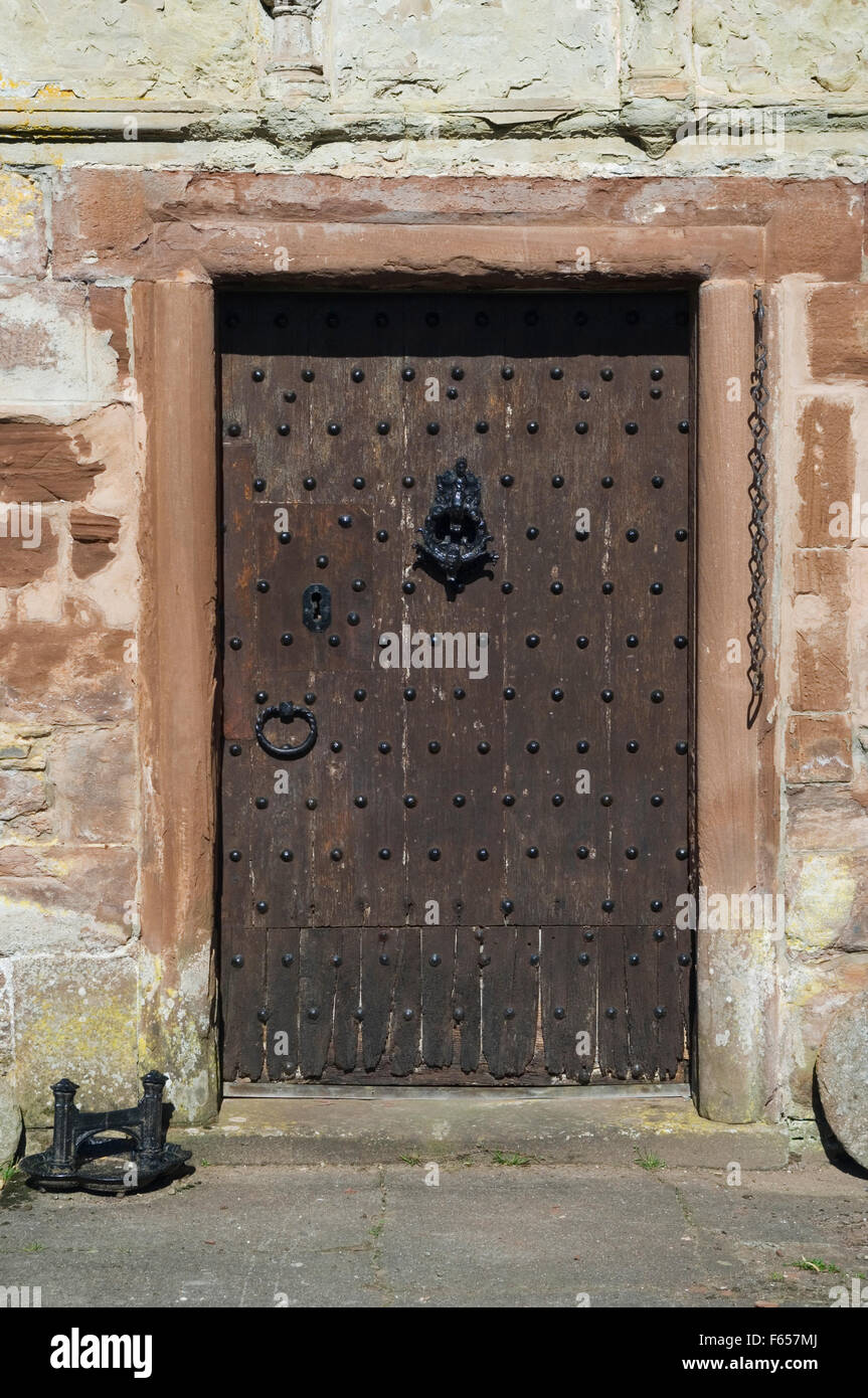 Doorway in Castle Leod, near Strathpeffer, Ross-shire, Scotland. Stock Photo
