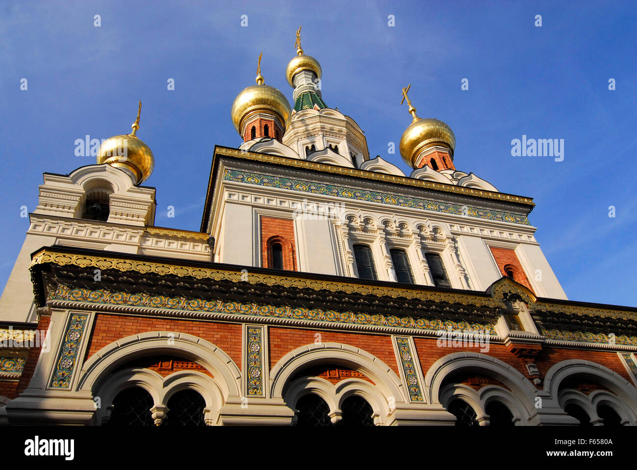 St Nicholas Russian orthodox church, Vienna Stock Photo