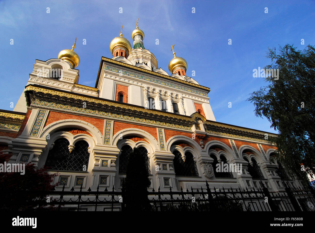 St Nicholas Russian orthodox church, Vienna Stock Photo