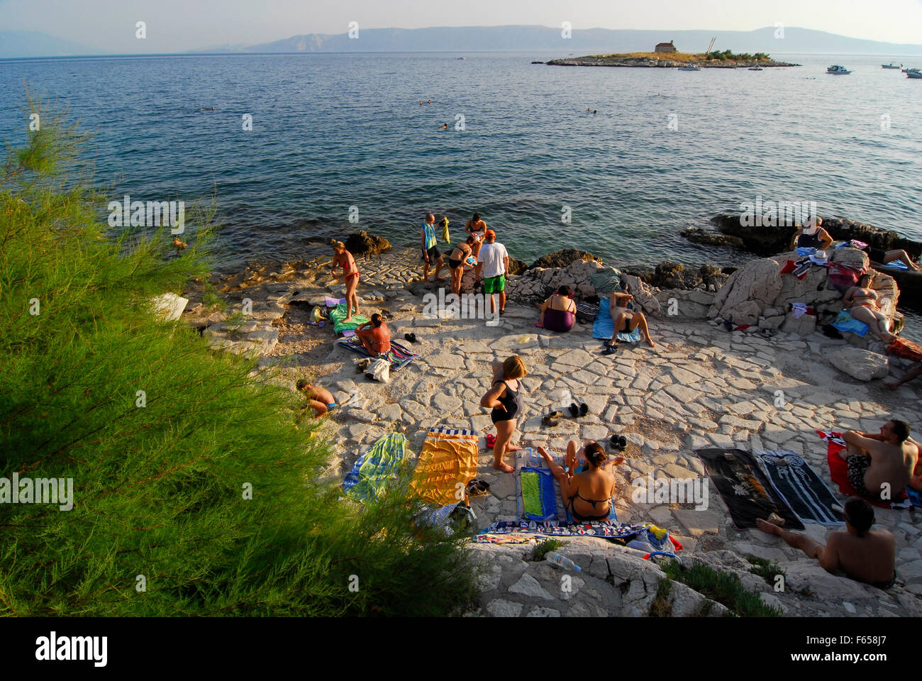 Novi Vinodolski, Croatia, beach, summer, holiday Stock Photo