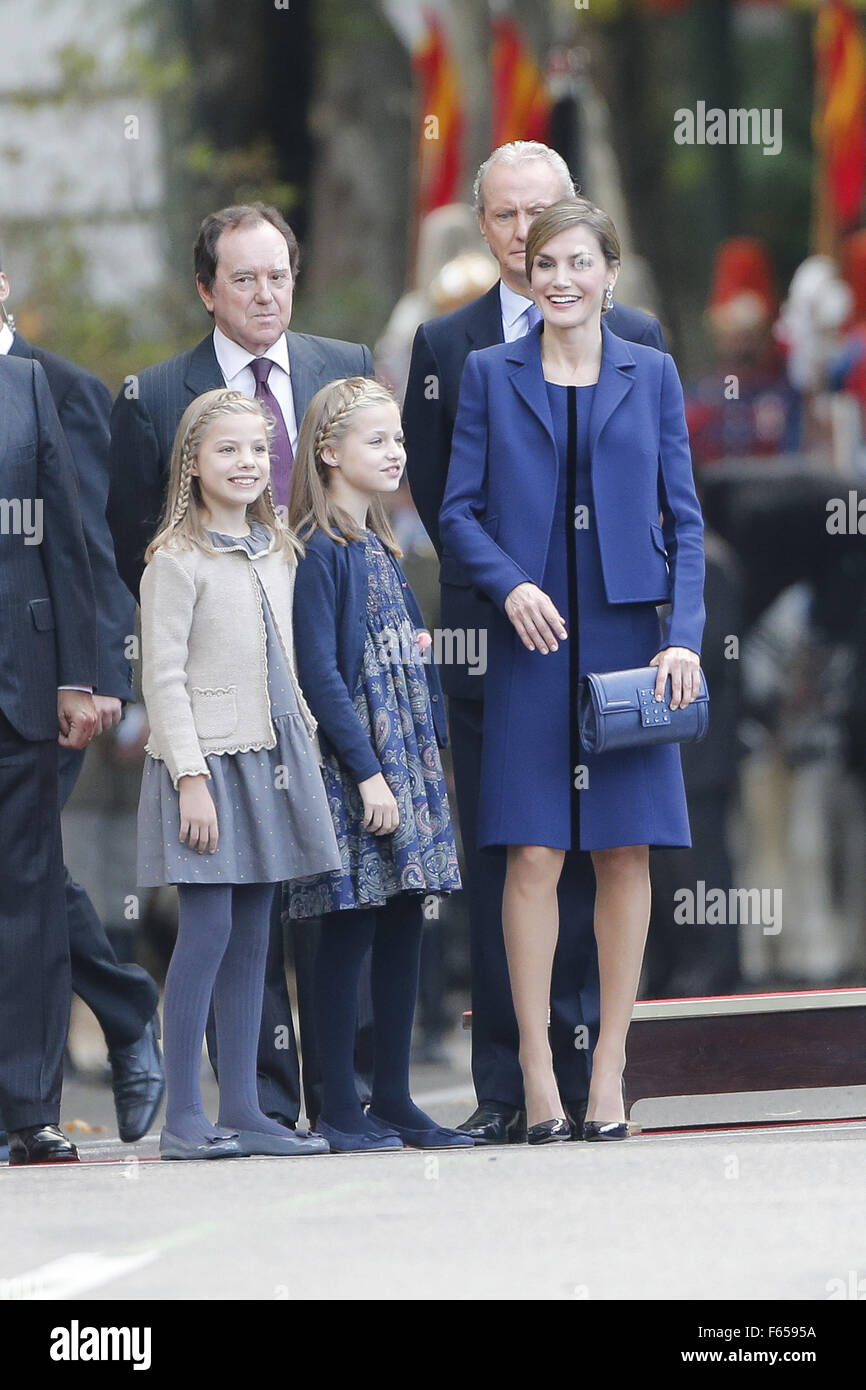 Prince felipe and daughters leonor and sofia hi-res stock photography ...