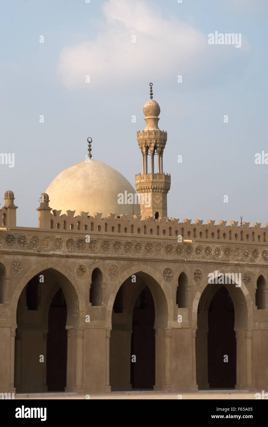 Islamic Art. Mosque of Ibn Tulun (876-879). Abbasid period. Portico. Detail. Cairo. Egypt. Stock Photo