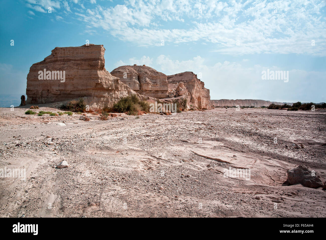 Israel, Sodom, near the southern part of the Dead Sea, Eroded rock Stock Photo
