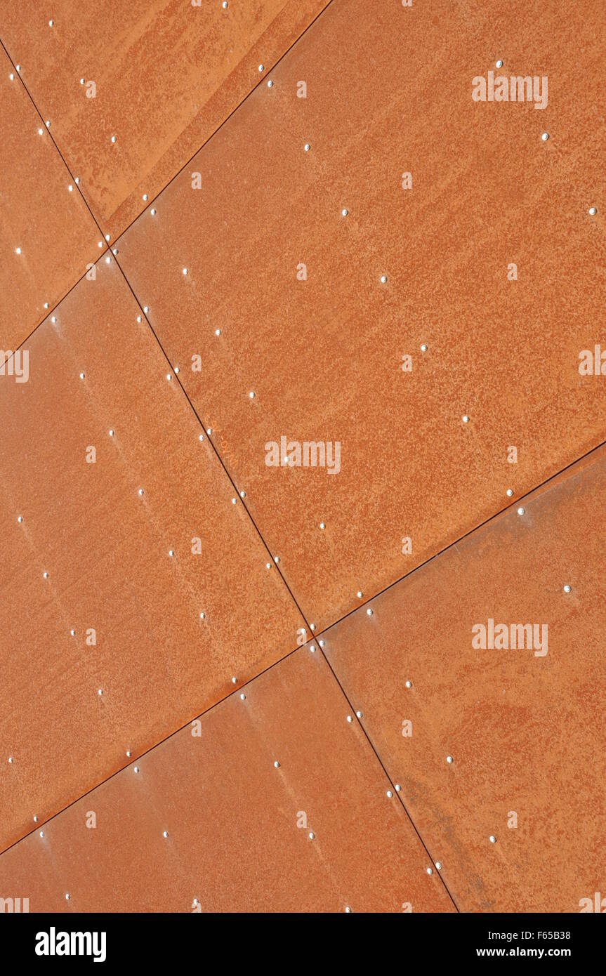 Rusty sheet metal texture background Stock Photo