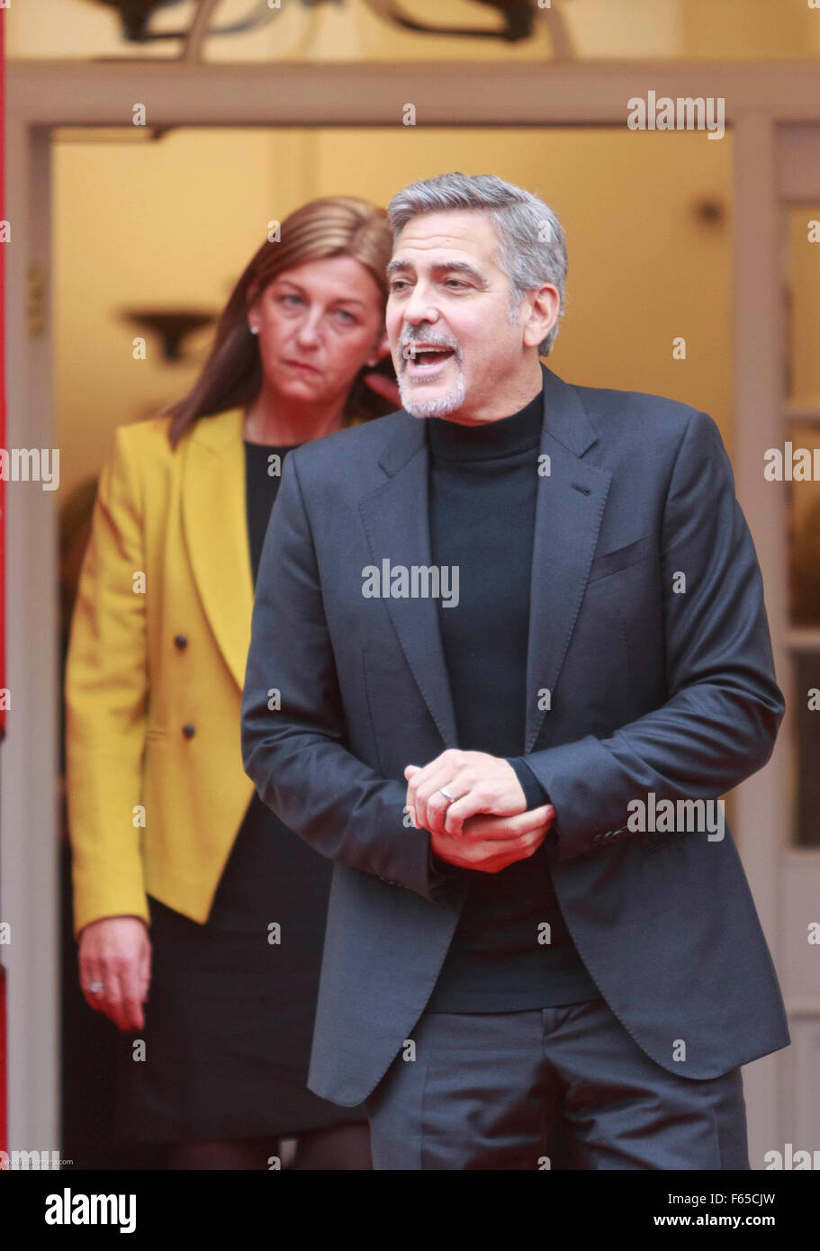 Edinburgh, UK. 12 November. George Clooney seen in Edinburgh. Pictured George Clooney. Pako Mera/Alamy Live News. Stock Photo