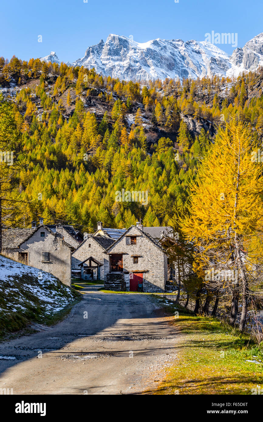Italy Piedmont Alpe devero Stock Photo - Alamy