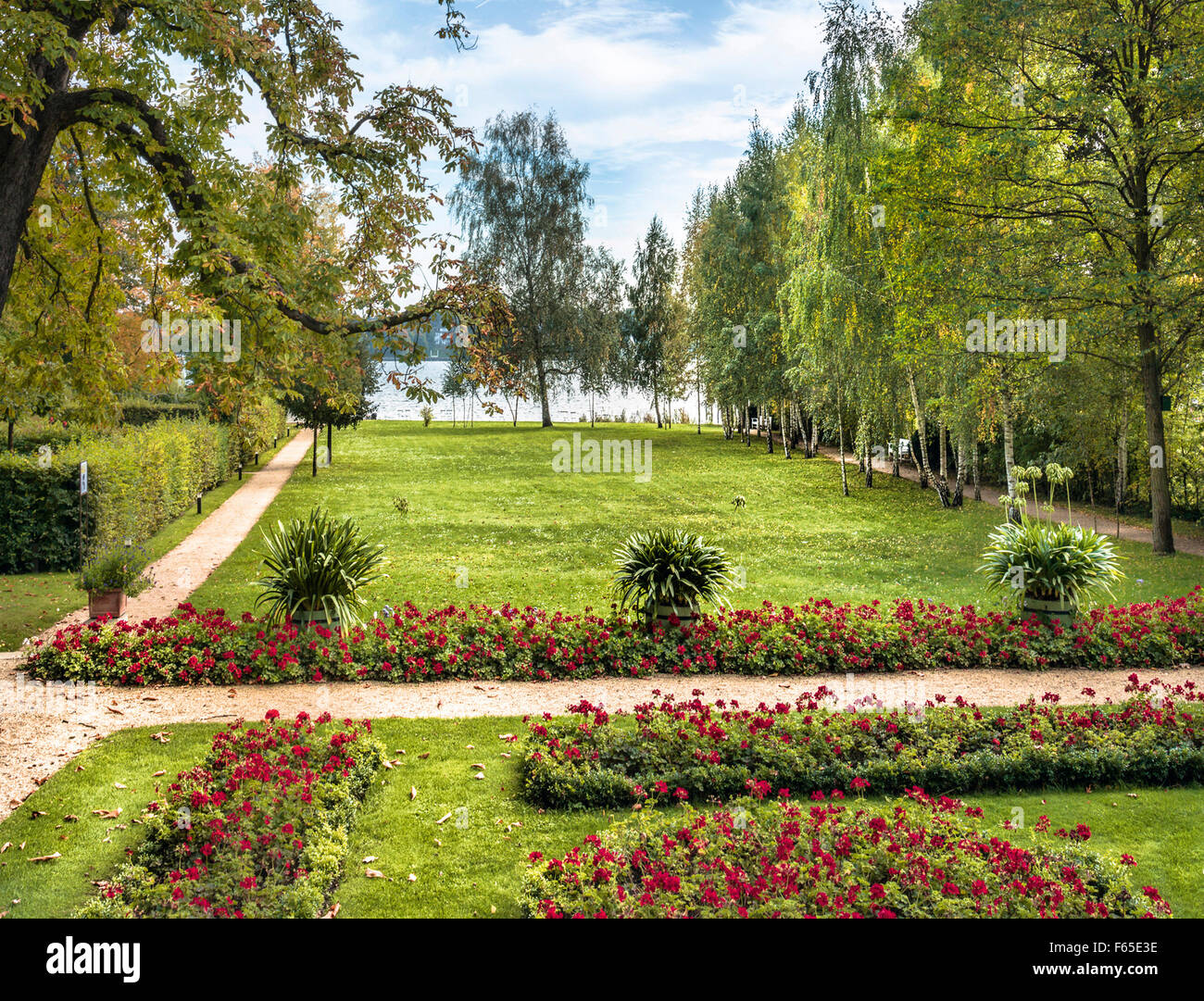 View Of Garden At Liebermann Villa Wannsee Berlin Germany Stock