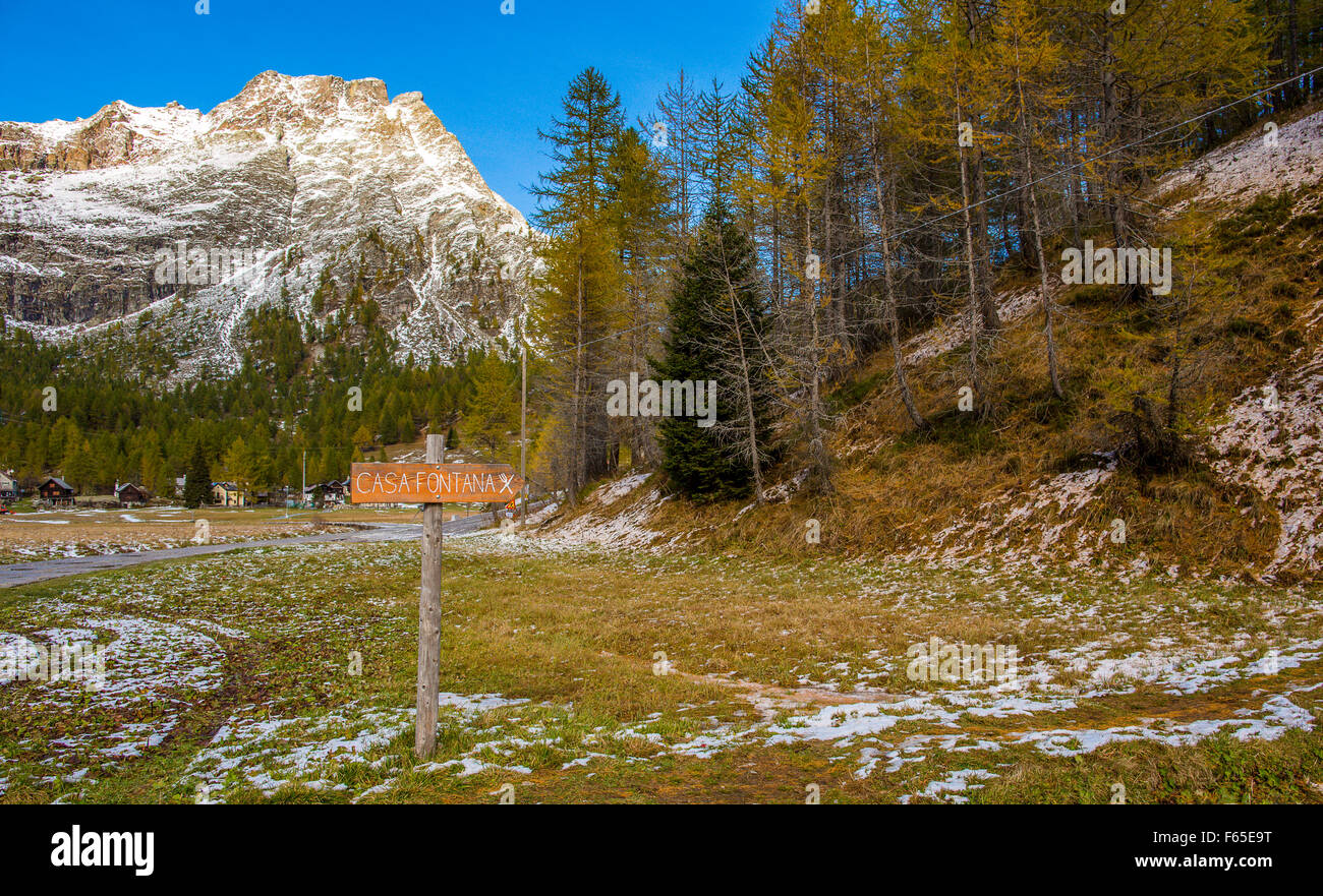 Italy Piedmont Alpe devero Stock Photo - Alamy