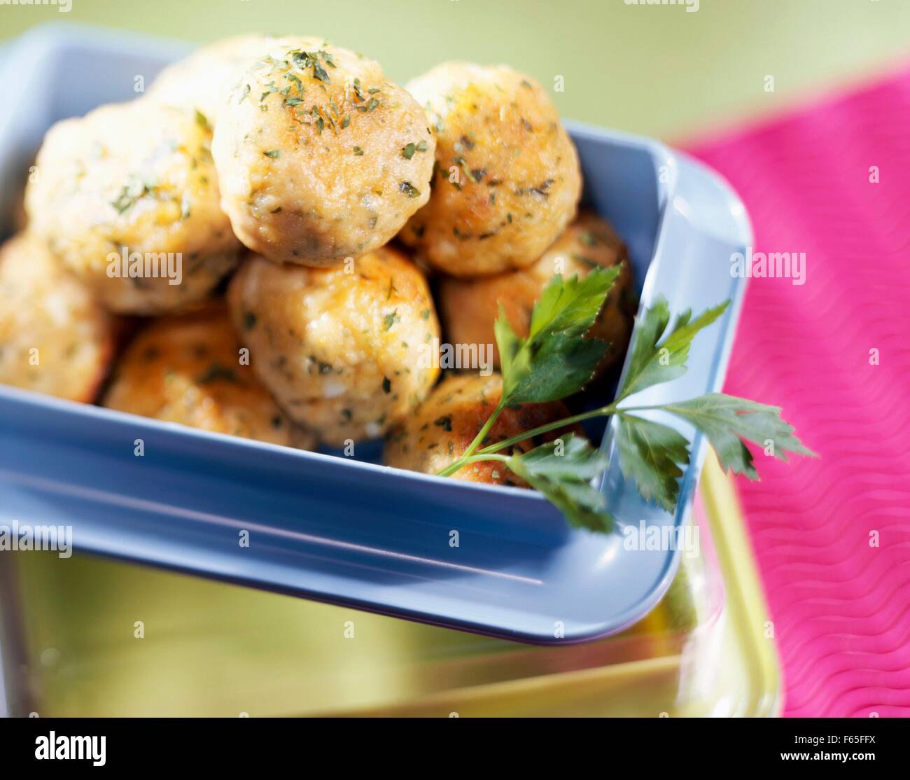 Tuna and white wine balls Stock Photo