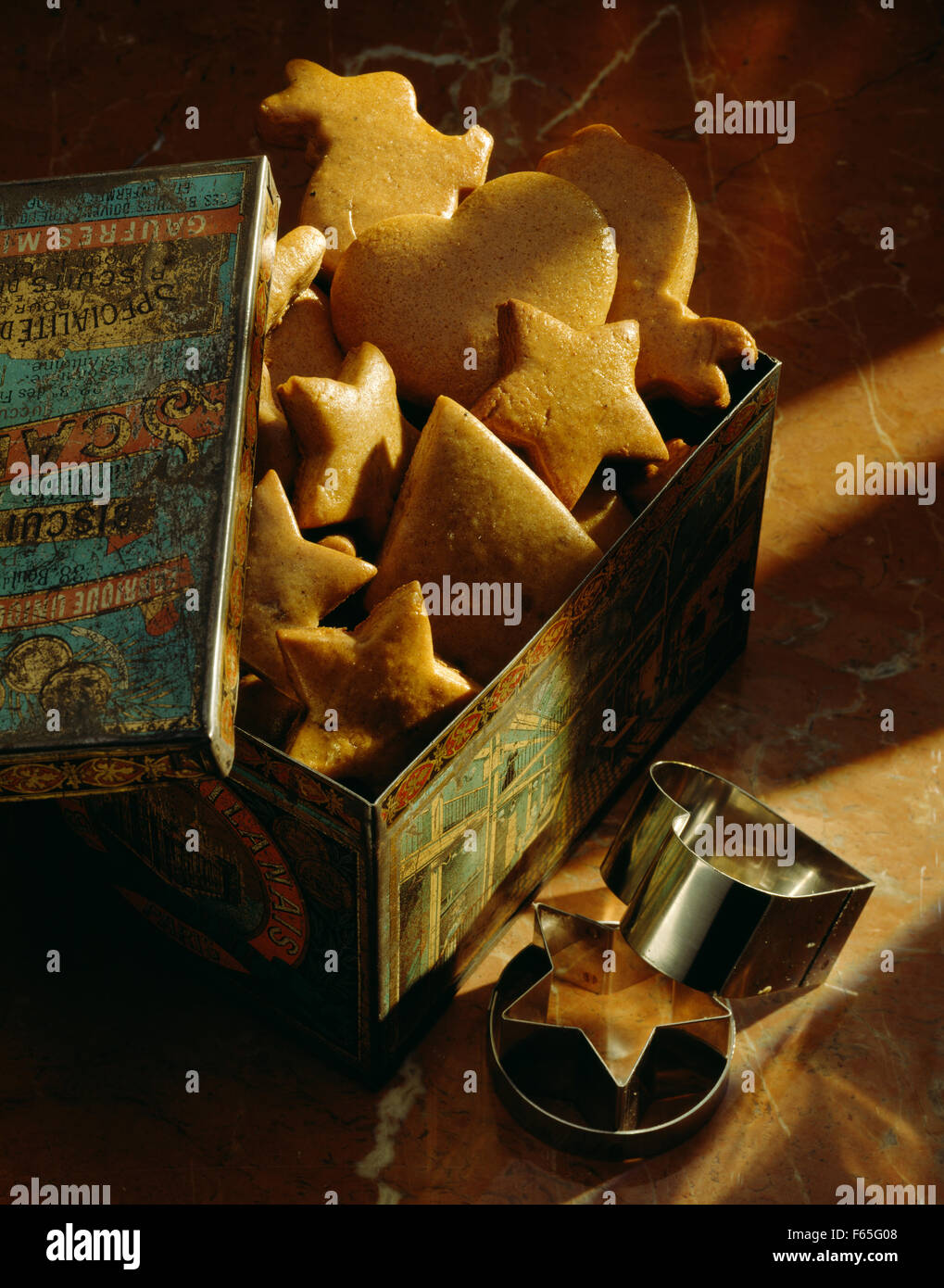 Shortbread Christmas cookies Stock Photo