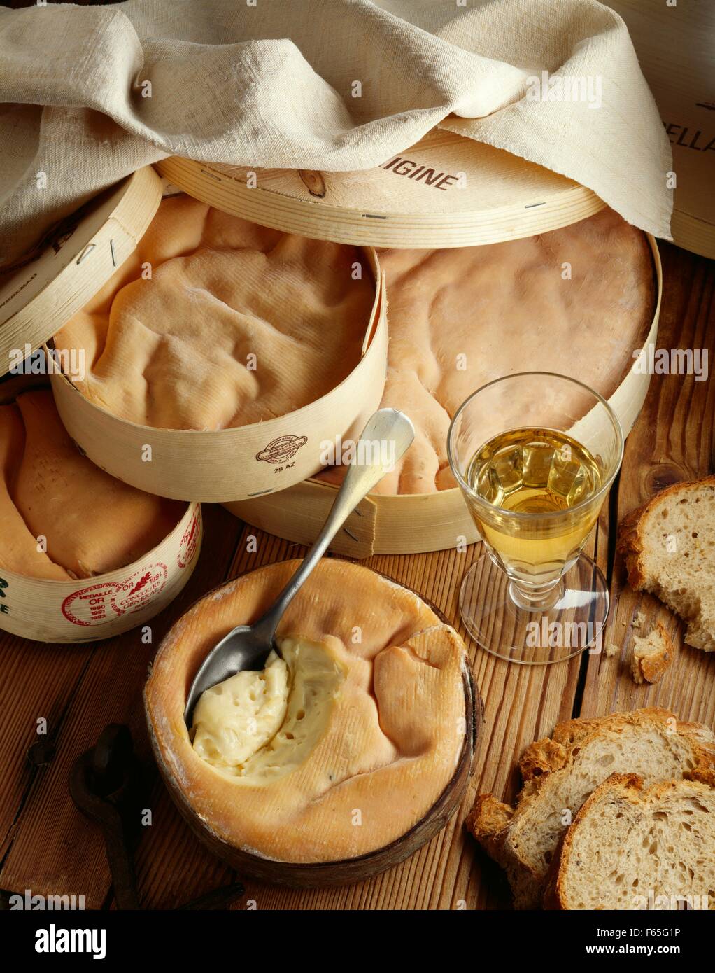 Vacherin cheeses Stock Photo