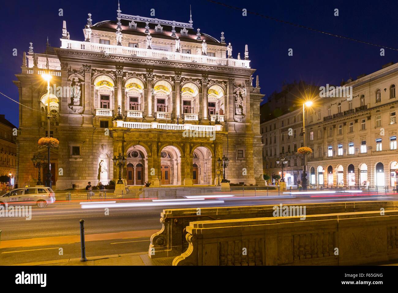 The Opera house in Budapest – built by Miklós Ybl at the end of the 19th century Stock Photo