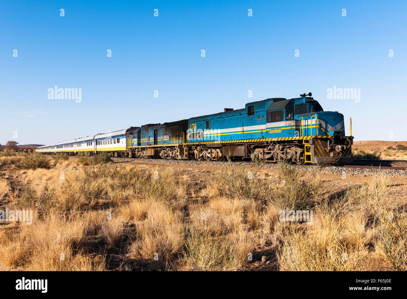 'Jewel of the Desert' – special train through Namibia, Africa Stock 