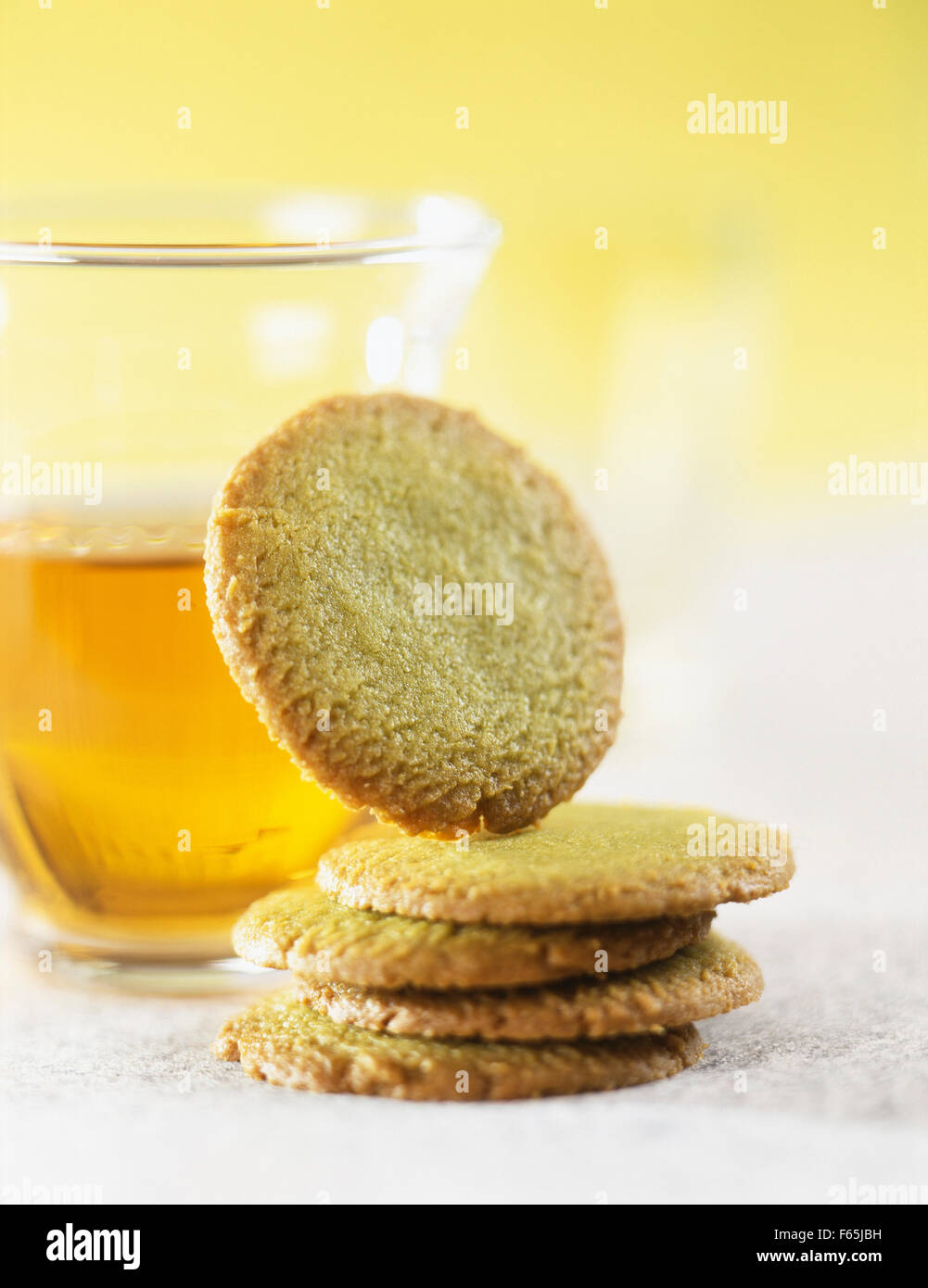 Tea and green tea shortbreads Stock Photo - Alamy