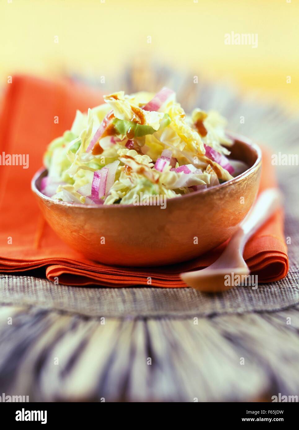 White cabbage salad Stock Photo