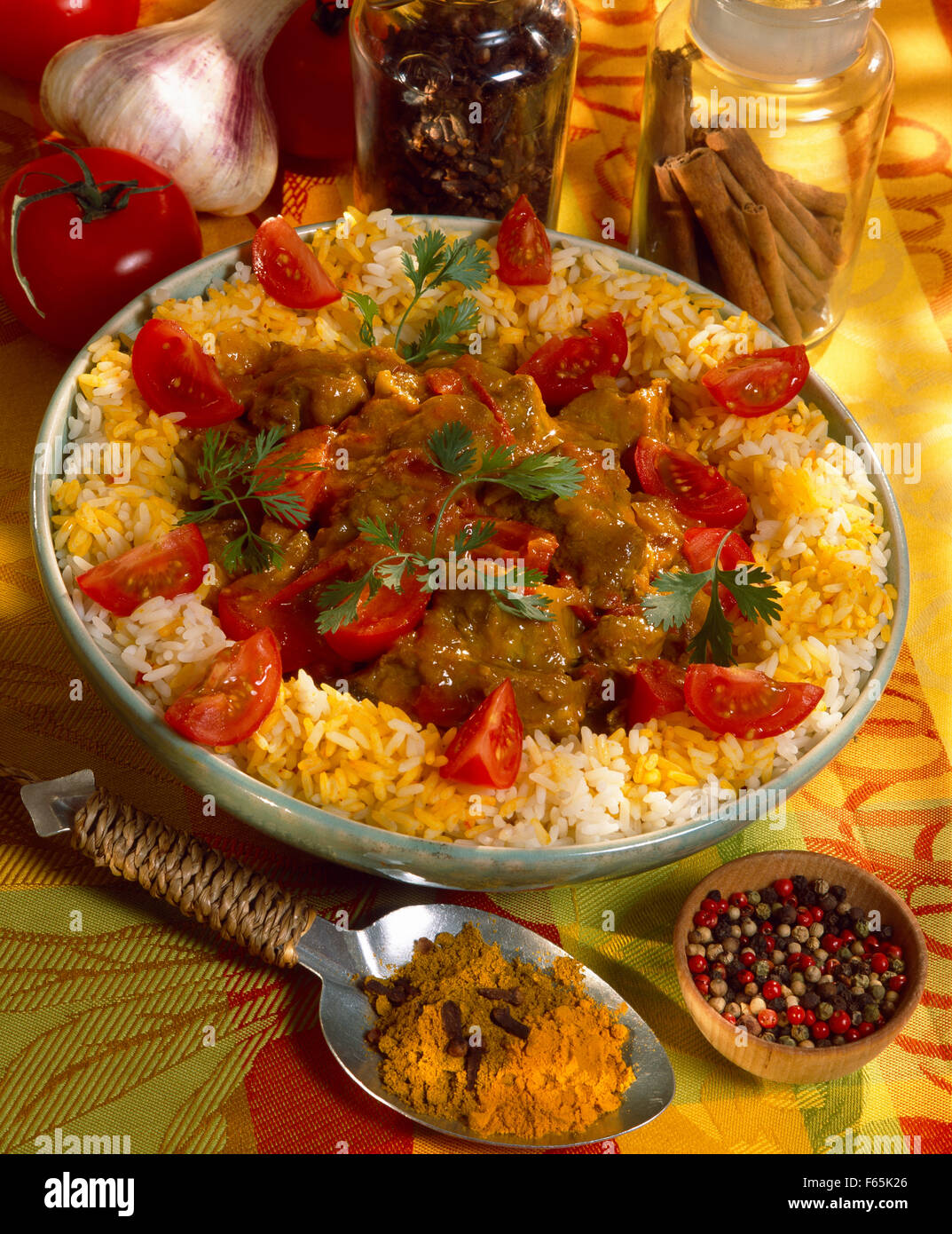 Indianstyle lamb curry Stock Photo Alamy