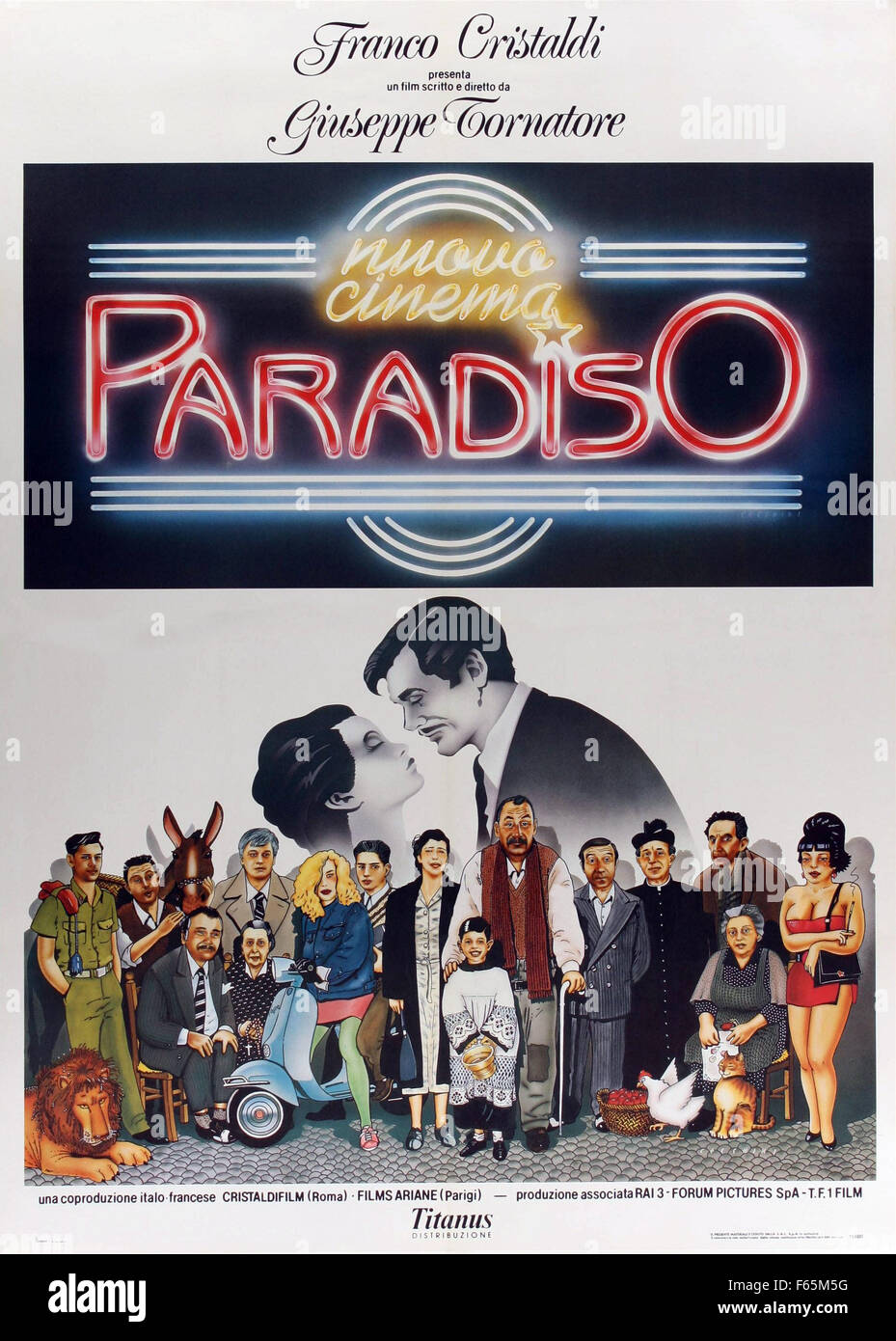 Nuovo Cinema Paradiso Year : 1988 Italy / France Director : Giuseppe  Tornatore Movie poster (It Stock Photo - Alamy