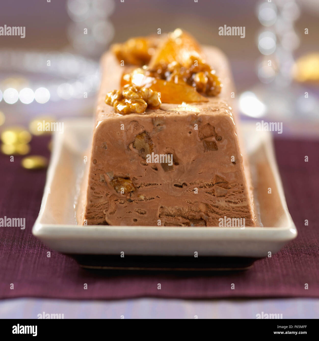 chocolate terrine Stock Photo