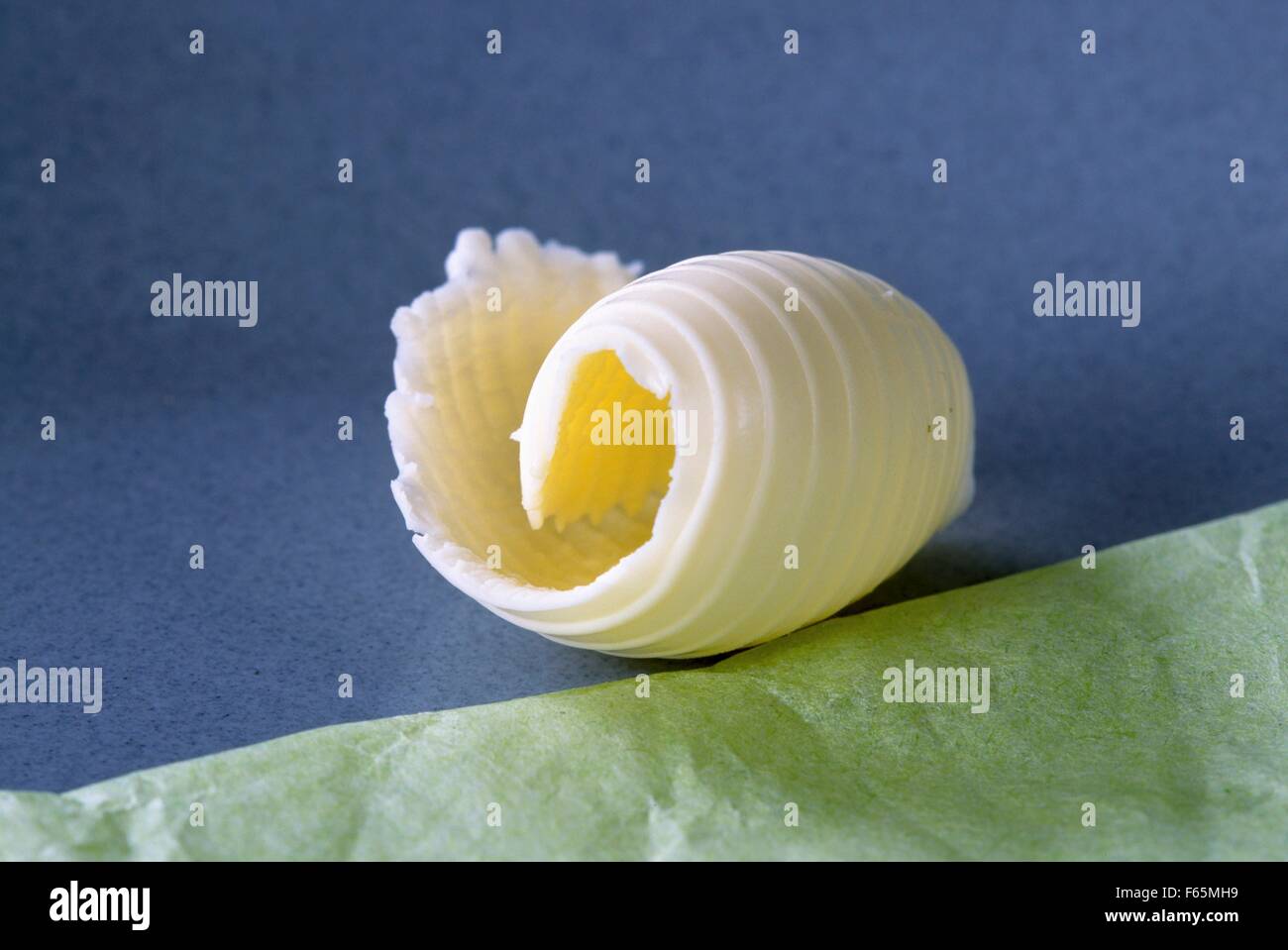 Curl of butter Stock Photo