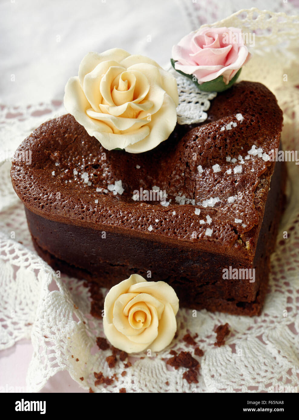 moist chocolate cake Stock Photo