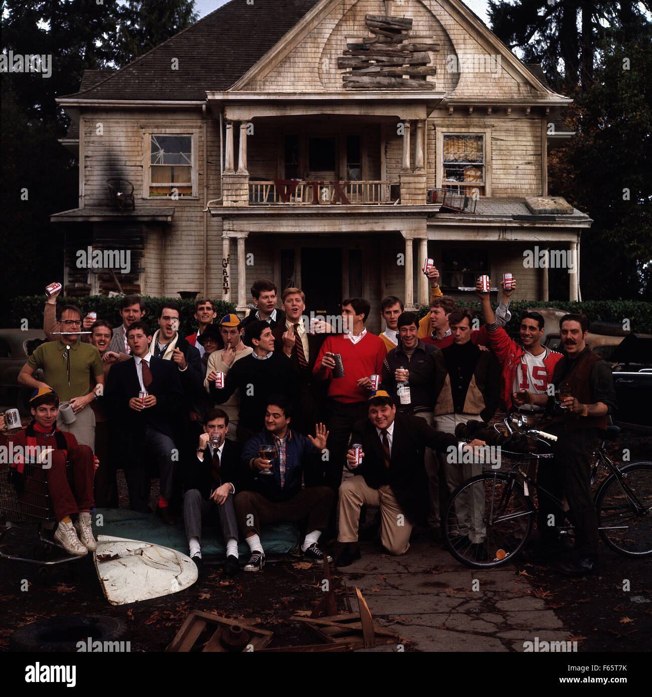 National Lampoon's Animal House  Year : 1978 USA Director : John Landis John Belushi, Stephen Furst, Peter Riegert, James Widdoes Stock Photo