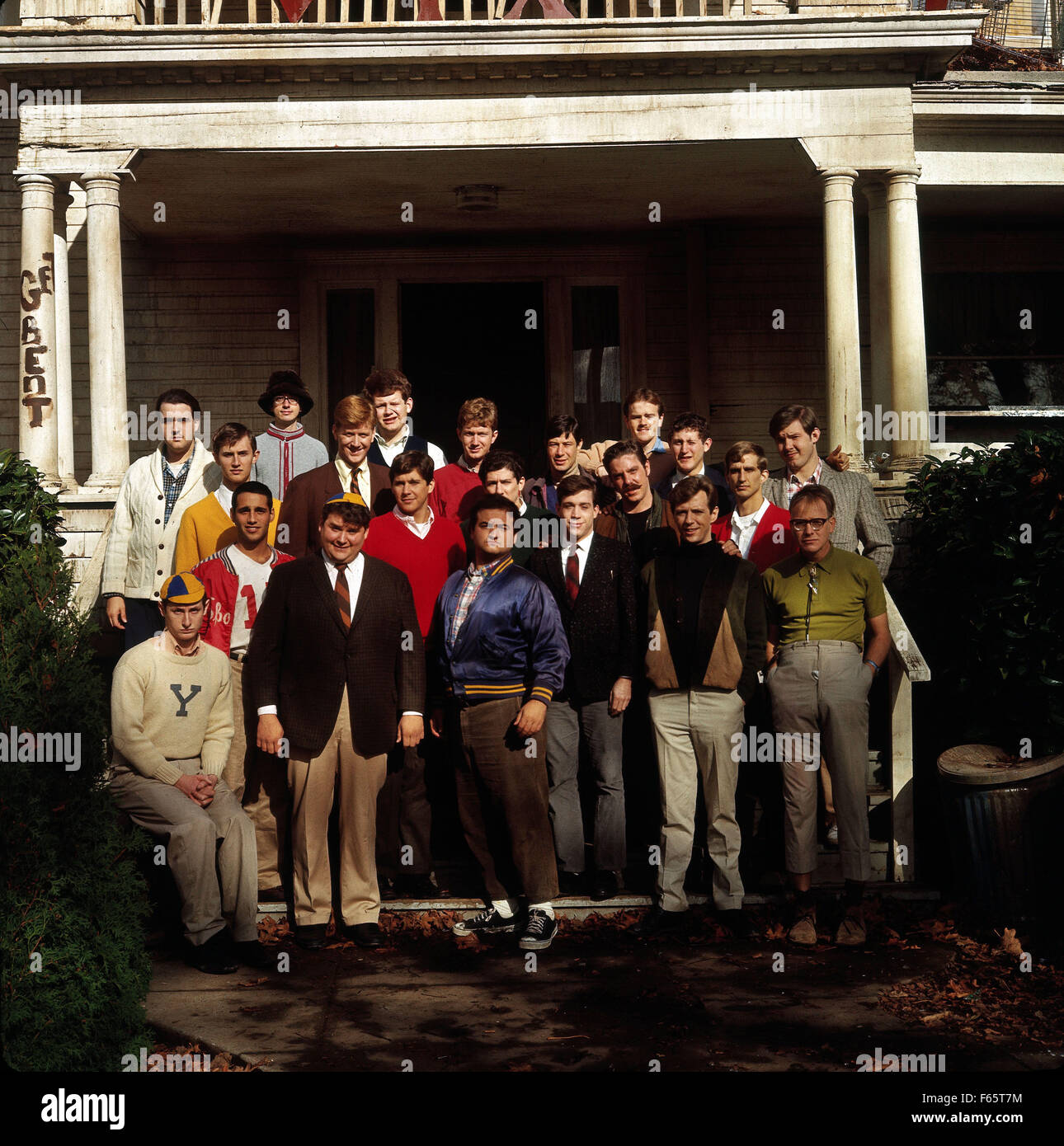 National Lampoon's Animal House  Year : 1978 USA Director : John Landis Stephen Furst, Tim Matheson, John Belushi, Tom Hulce, Douglas Kenney Stock Photo