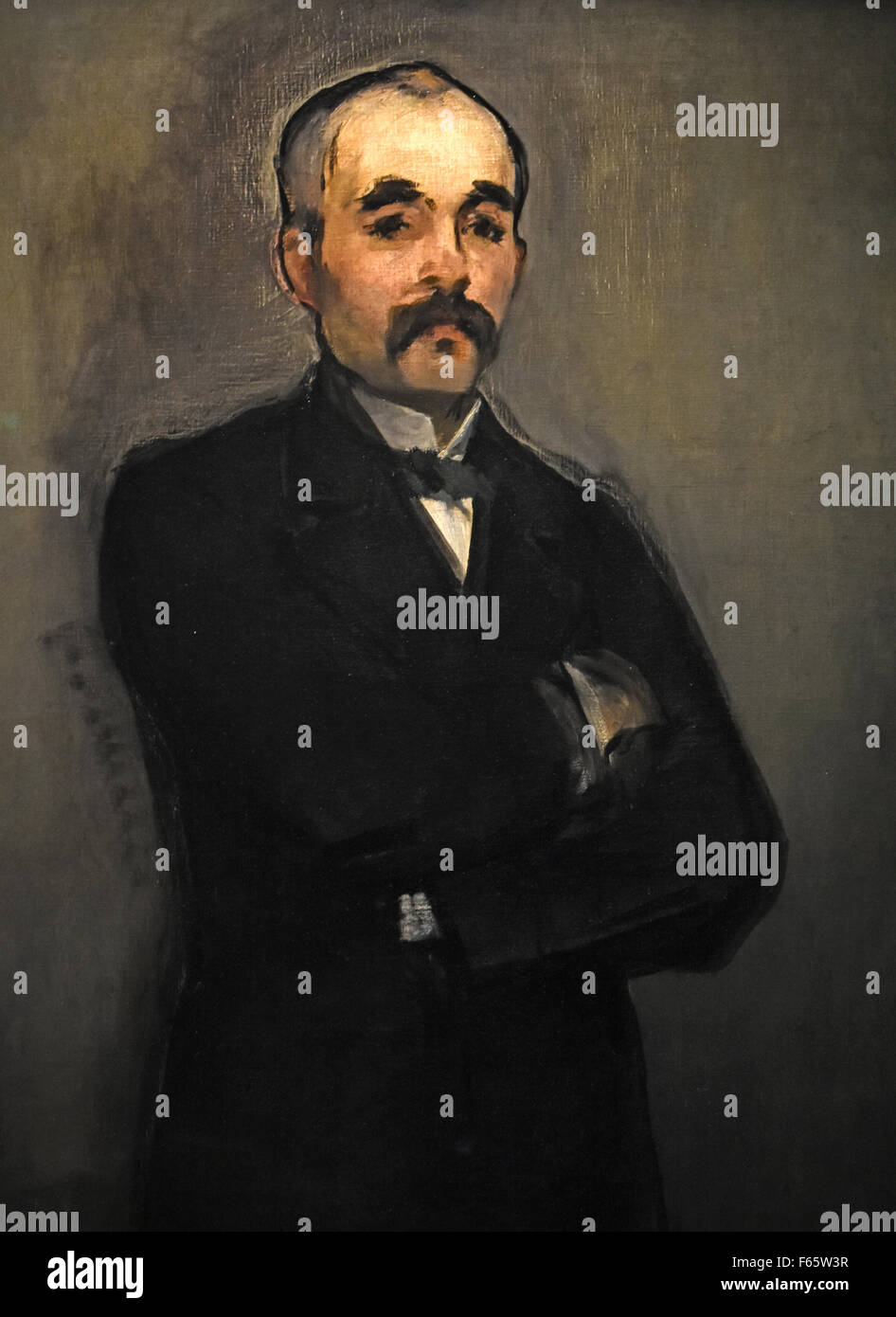 Georges Clémenceau. 1879-1880 by Édouard Manet 1832 – 1883 France French Stock Photo