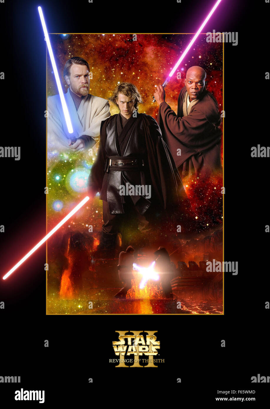 Star Wars Episode 3, Revenge of the Sith  Year : 2005 USA Director: George Lucas Movie poster (USA) Stock Photo