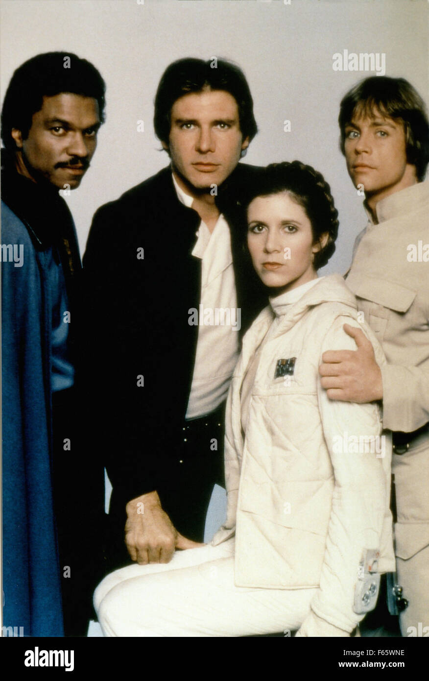 Star Wars: Episode V - The Empire Strikes Back  Year : 1980 USA Director : Irvin Kershner Billy Dee Williams, Harrison Ford, Carrie Fisher, Mark Hamill Stock Photo