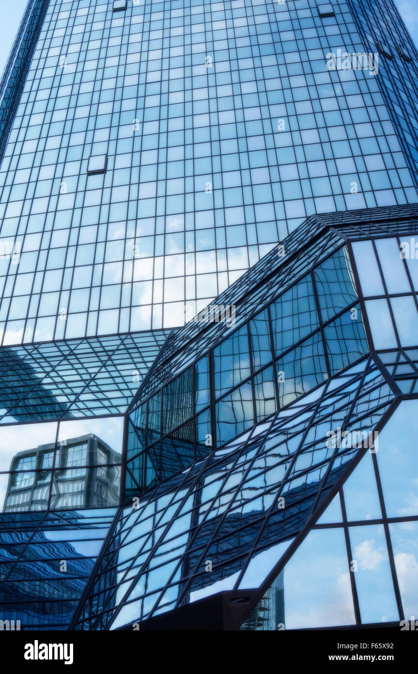 Facade of the Deutsche Bank in Frankfurt Stock Photo