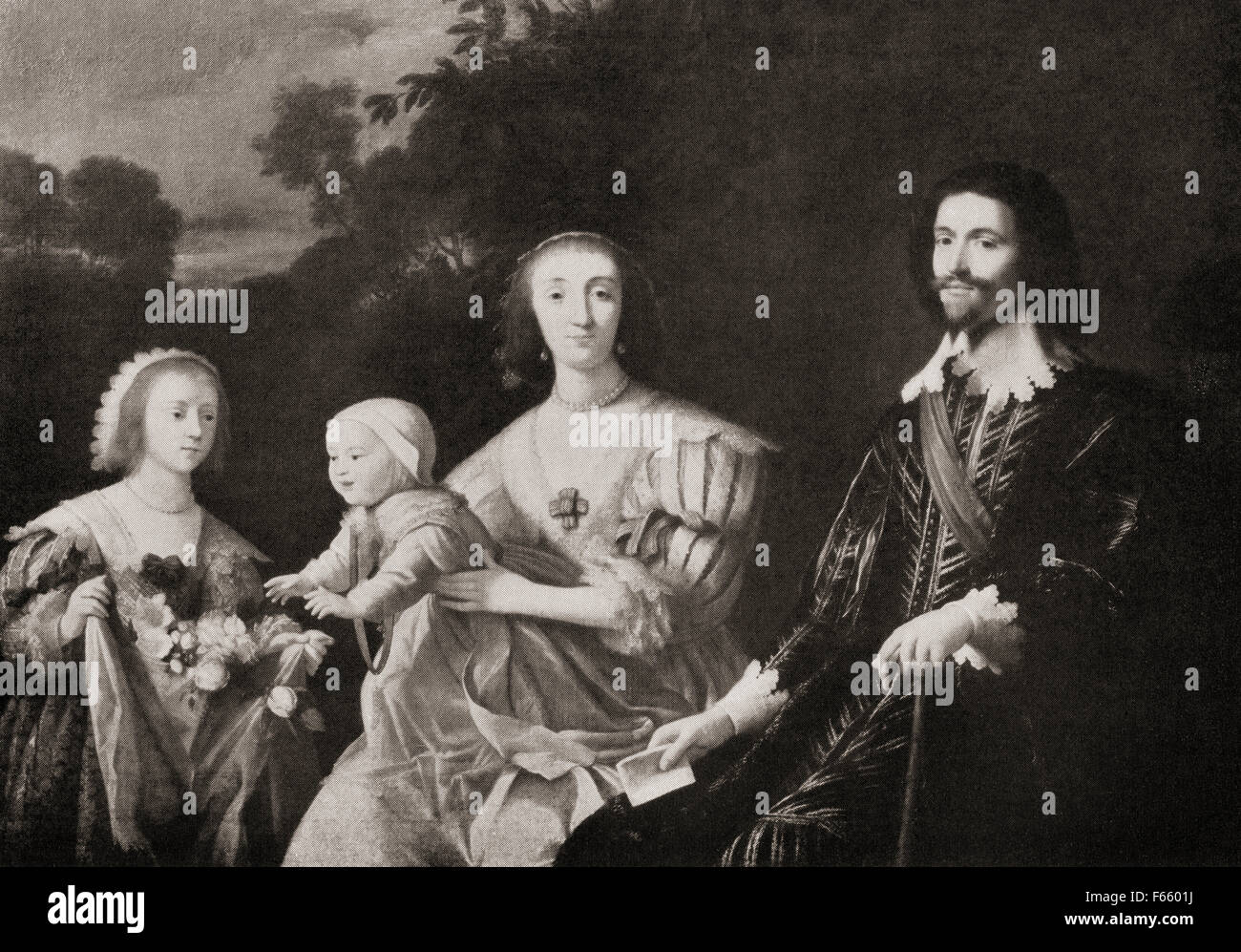 Villiers, 1st Duke of Buckingham, 1592 1628, with his wife