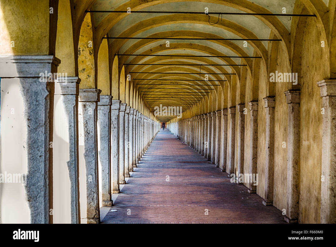 Archs of ancient porch in Italy Stock Photo Alamy