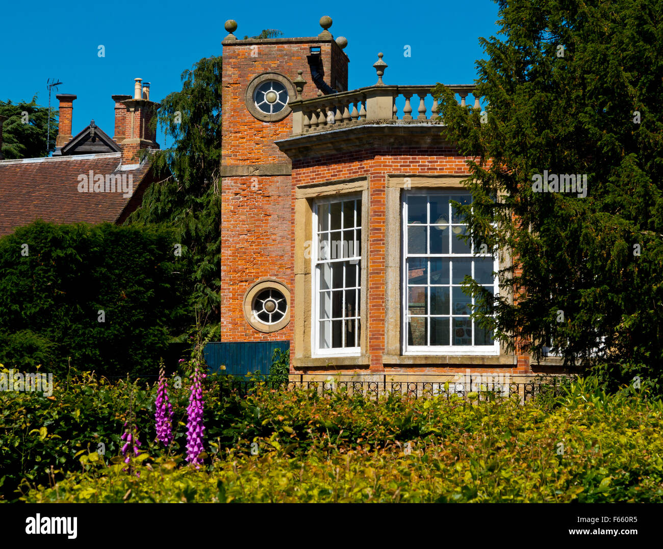 The Orangery and garden at Rufford Abbey near Ollerton in Nottinghamshire England UK in the grounds of Rufford Country Park Stock Photo