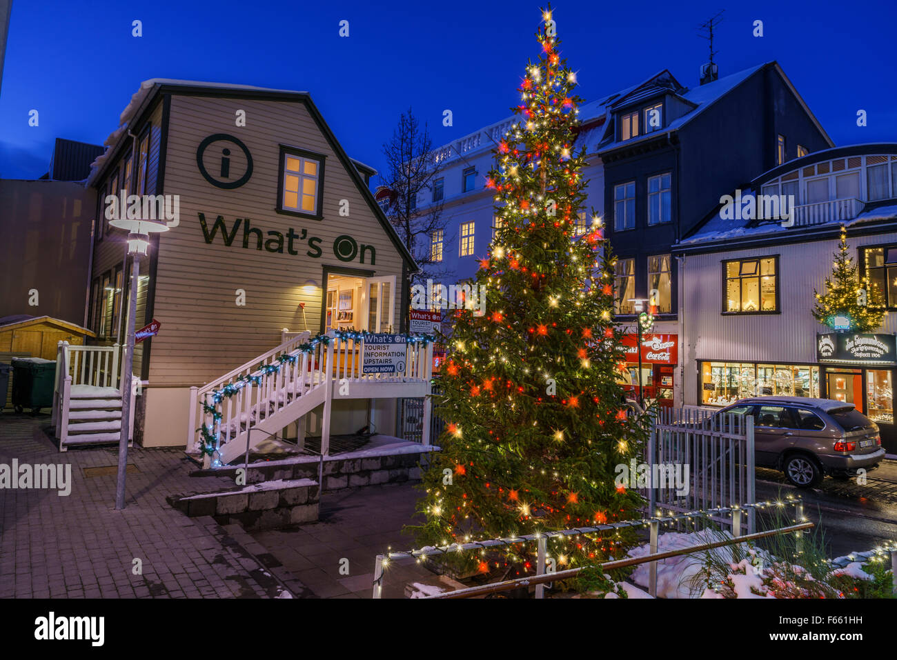 Christmas, Reykjavik, Iceland Stock Photo