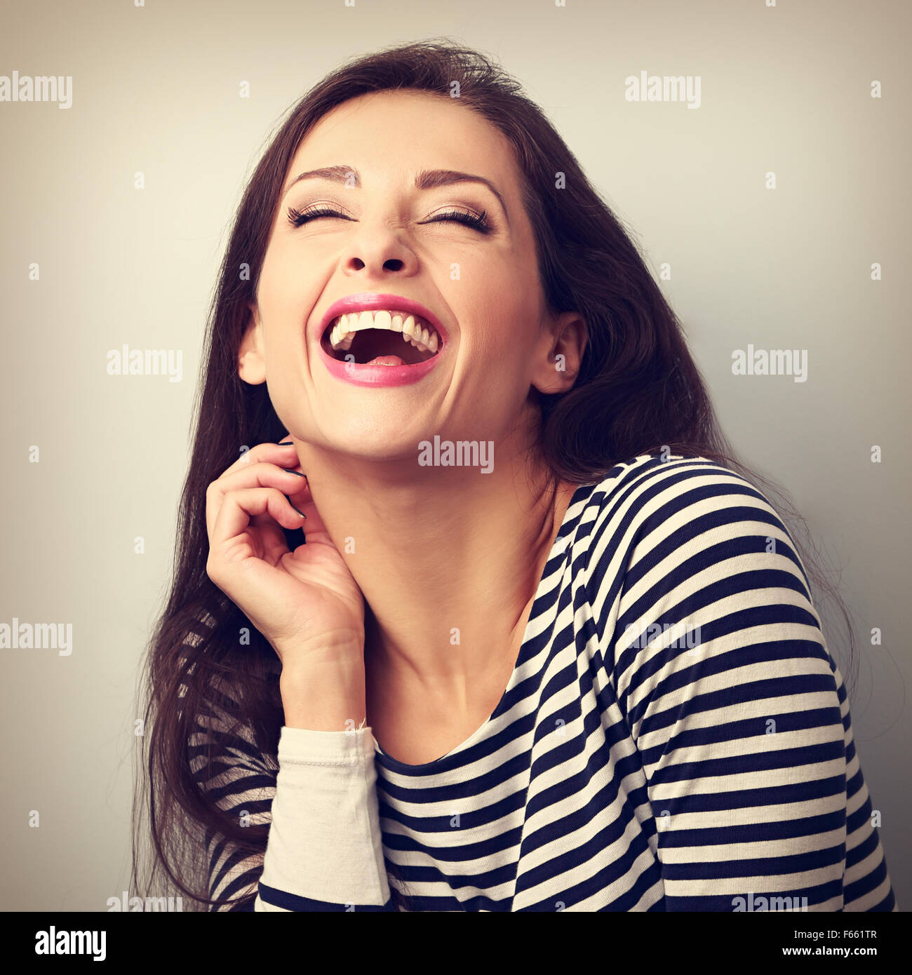 Mouth open wide woman closeup hires stock photography and images Alamy
