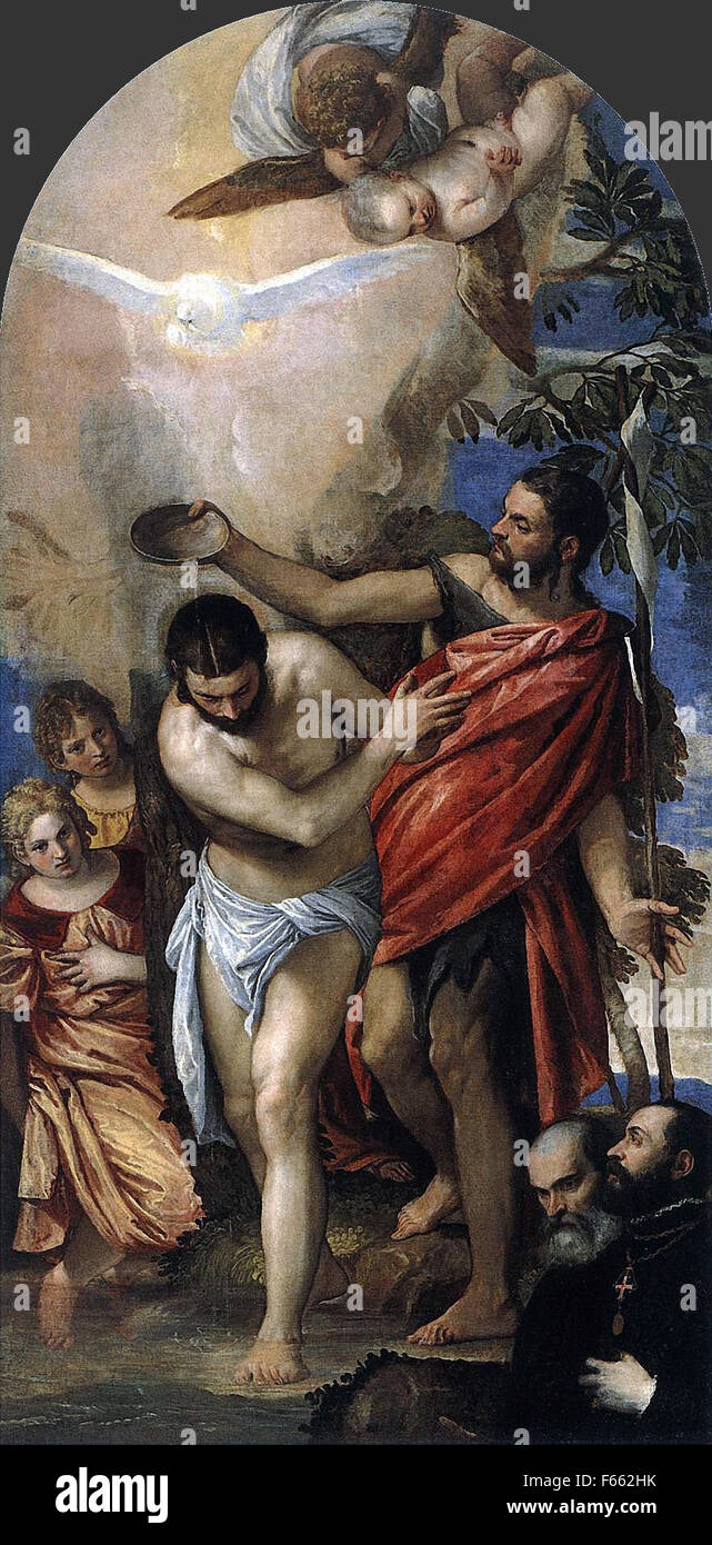 Paolo Veronese - The Baptism of Christ 3 Stock Photo - Alamy