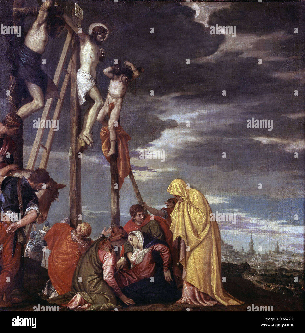 Paolo Veronese - Calvary - Louvre museum Stock Photo