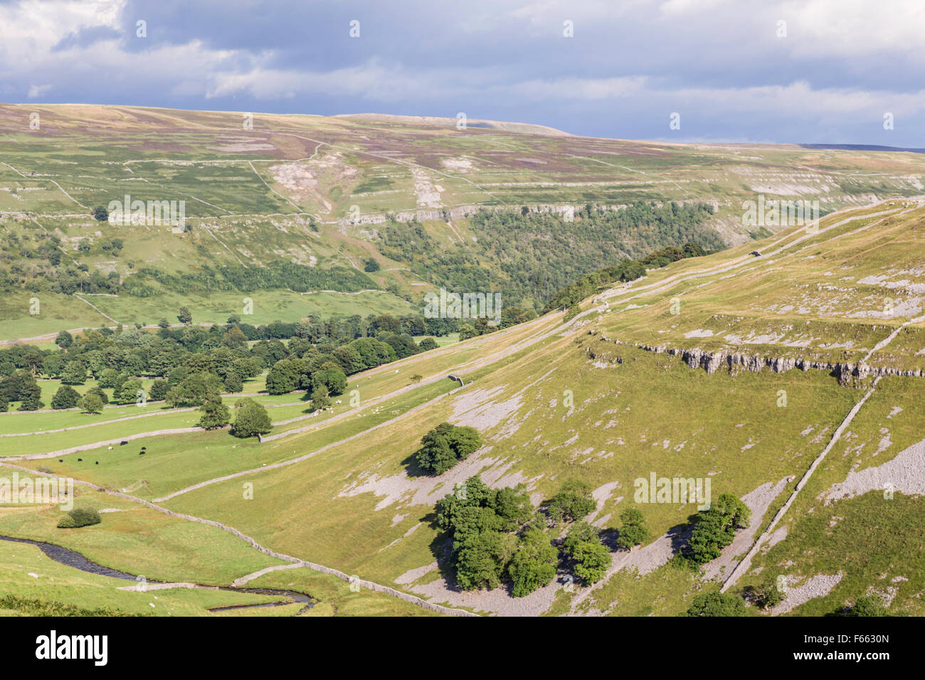 The fells above Littondale, Yorkshire dales National Park, North Yorkshire, England, UK Stock Photo