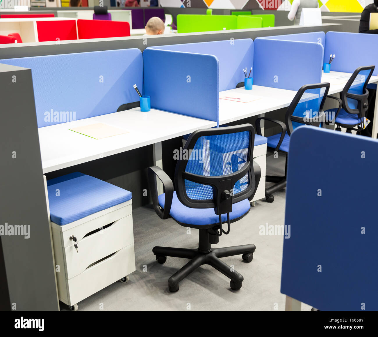 Colorful modern office interior hi-res stock photography and images - Alamy