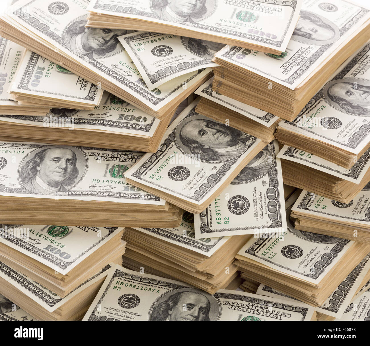 Background of big stack of dollar banknotes Stock Photo Alamy