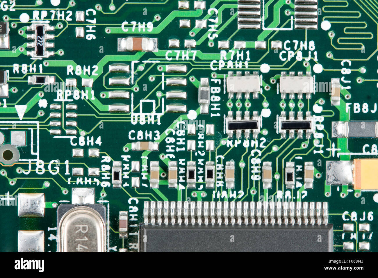 Computer electronic circuit. Use for background or texture Stock Photo