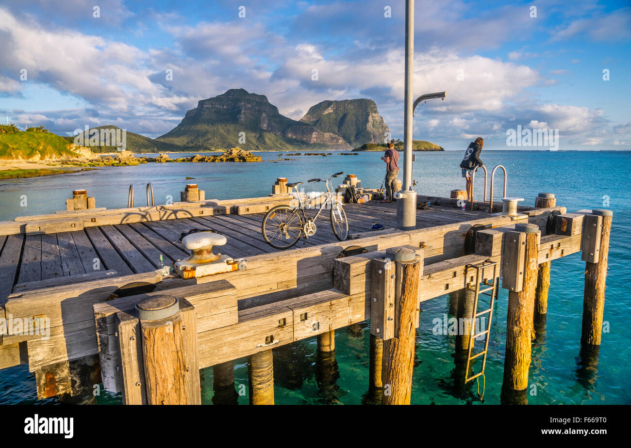 Lord Howe Island, Tasman Sea, New South Wales, Australia, fishing from