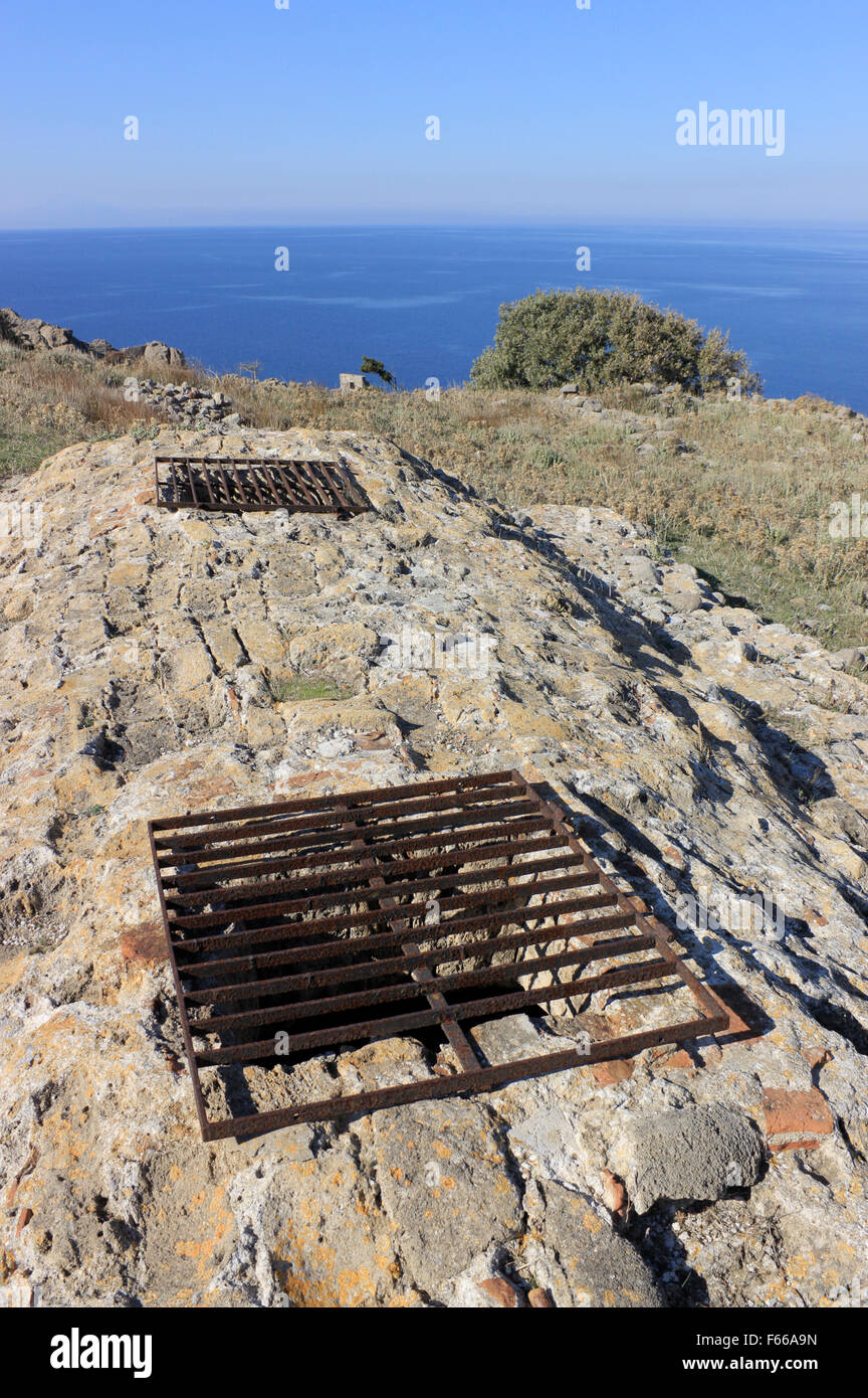 Exterior view of the so called German underground / passage tunnels in