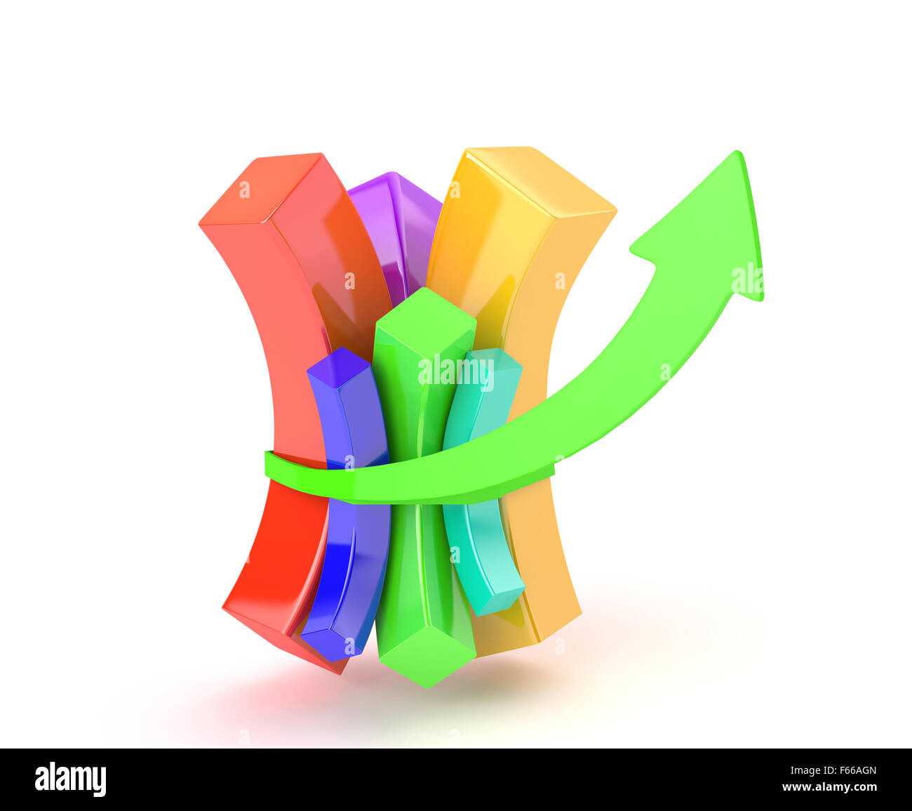 Multicolored diagram Stock Photo