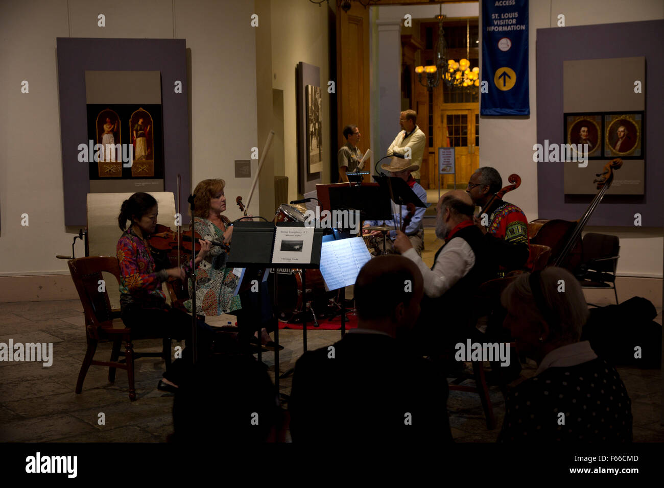 A chamber music concert, in the rotunda of the historic 1862 Old
