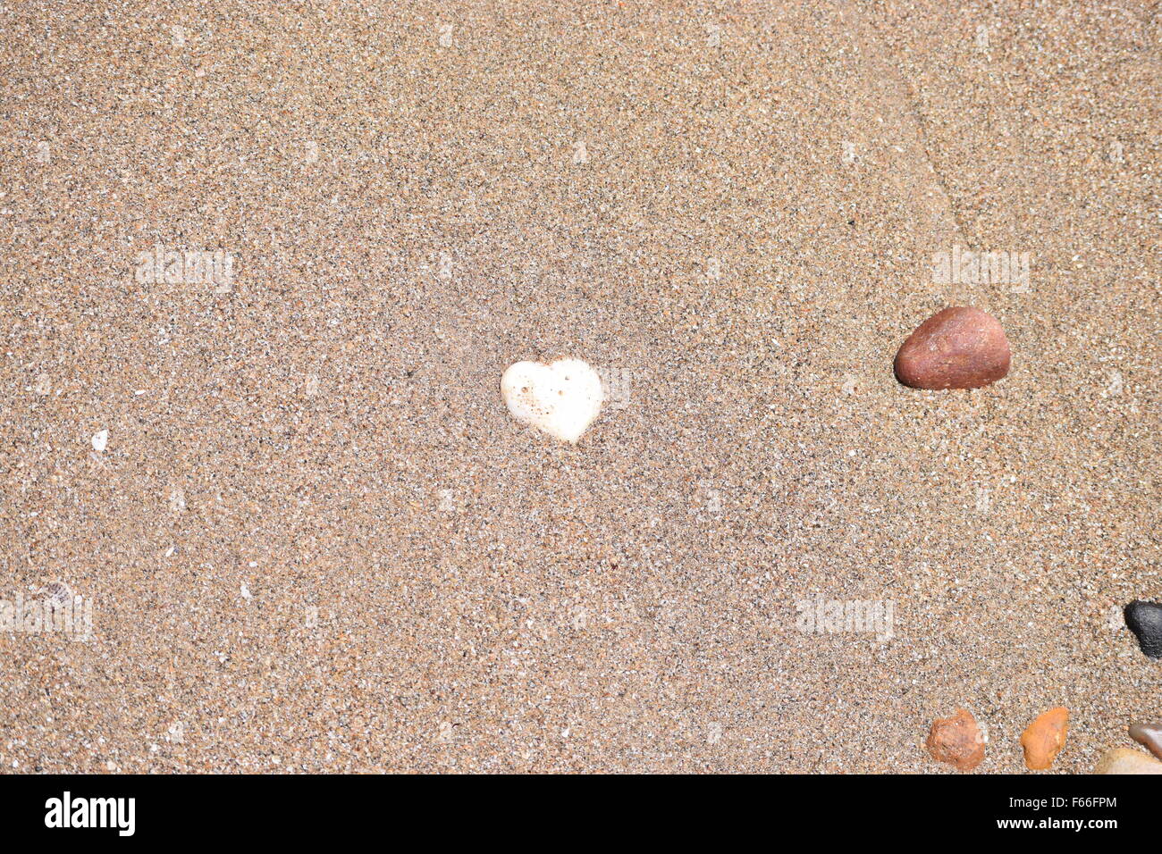 pebbles found on the beach in Bundaberg, Queensland, Australia Stock Photo