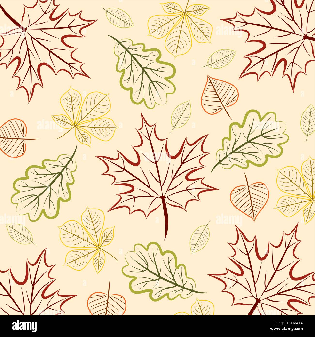 Simple Fall Background Card Hand drawn fall leaf Thanksgiving card in vector format Stock Vector ...